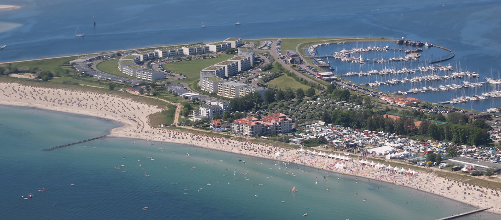 Die Strandburg am Südstrand, Fehmarn, Ostsee